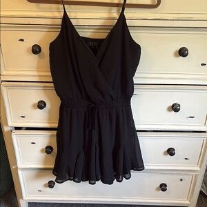 Trixxi Elegant Black Wrap Romper